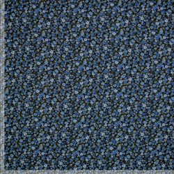 Sm bl blomster fast viskose