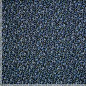 Sm bl blomster fast viskose