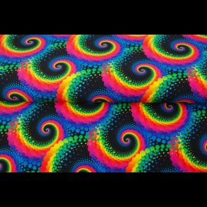 Regnbue snirkler bomulds jersey