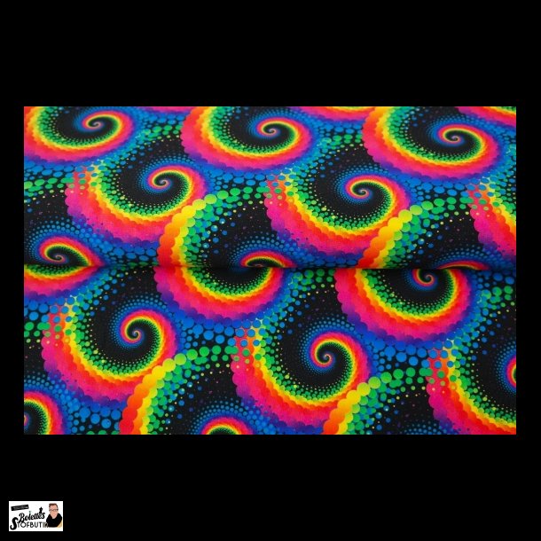 Regnbue snirkler bomulds jersey