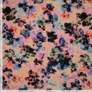 Pastel blomster fast viskose