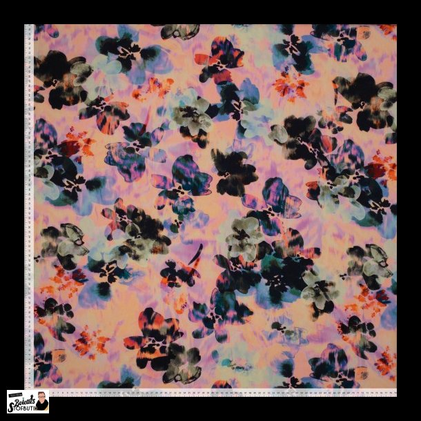 Pastel blomster fast viskose