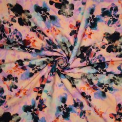 Pastel blomster fast viskose