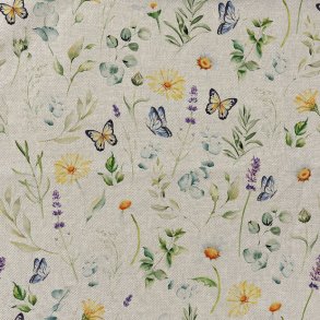 Sommerfugle og blomster kanvas