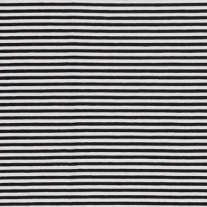 Sort/hvid stribet bomulds jersey