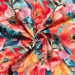 Store blomster kanvas