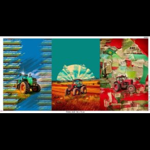 Traktor panel bomulds jersey